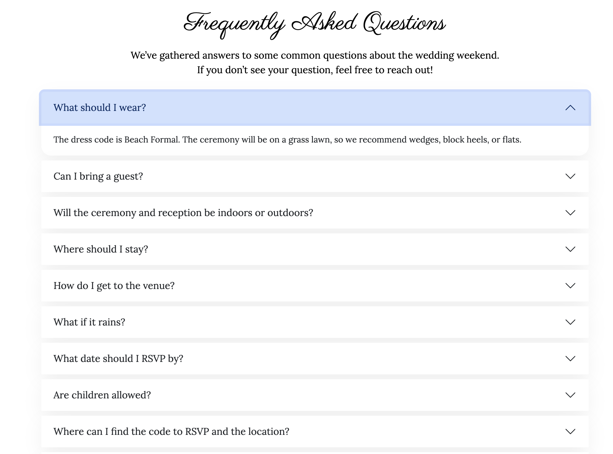 FAQ Page