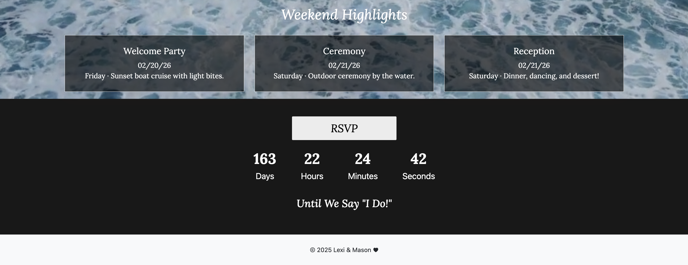 Quick Links and Countdown