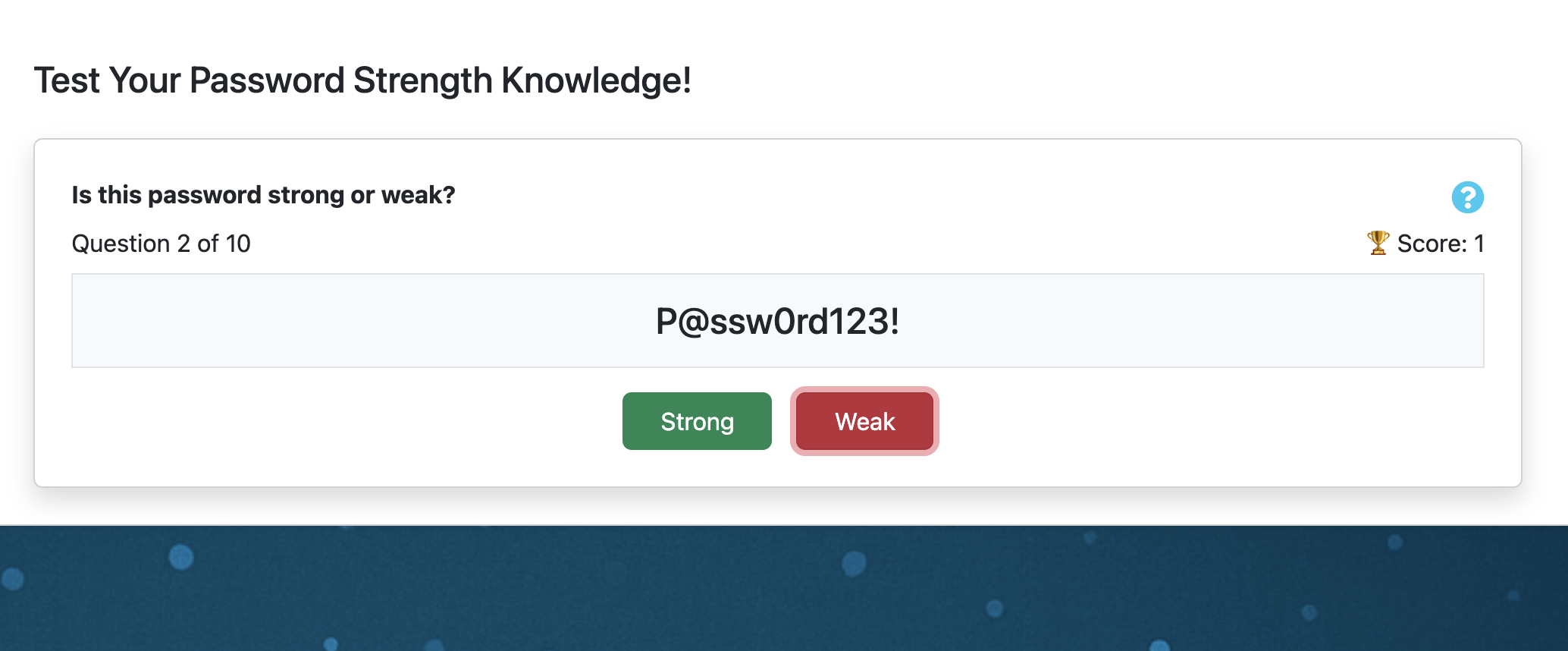 Password Game
