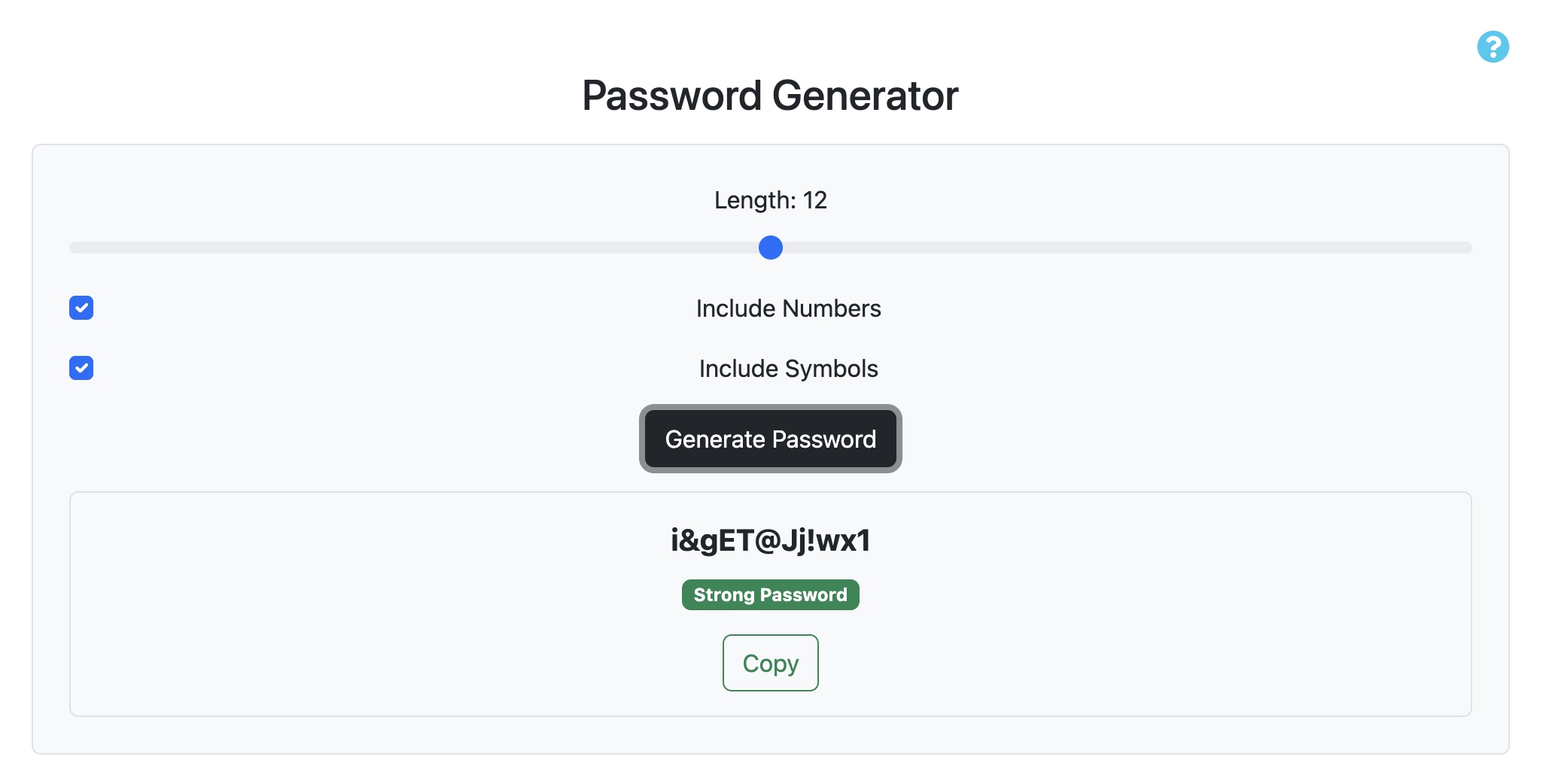 Password Generator