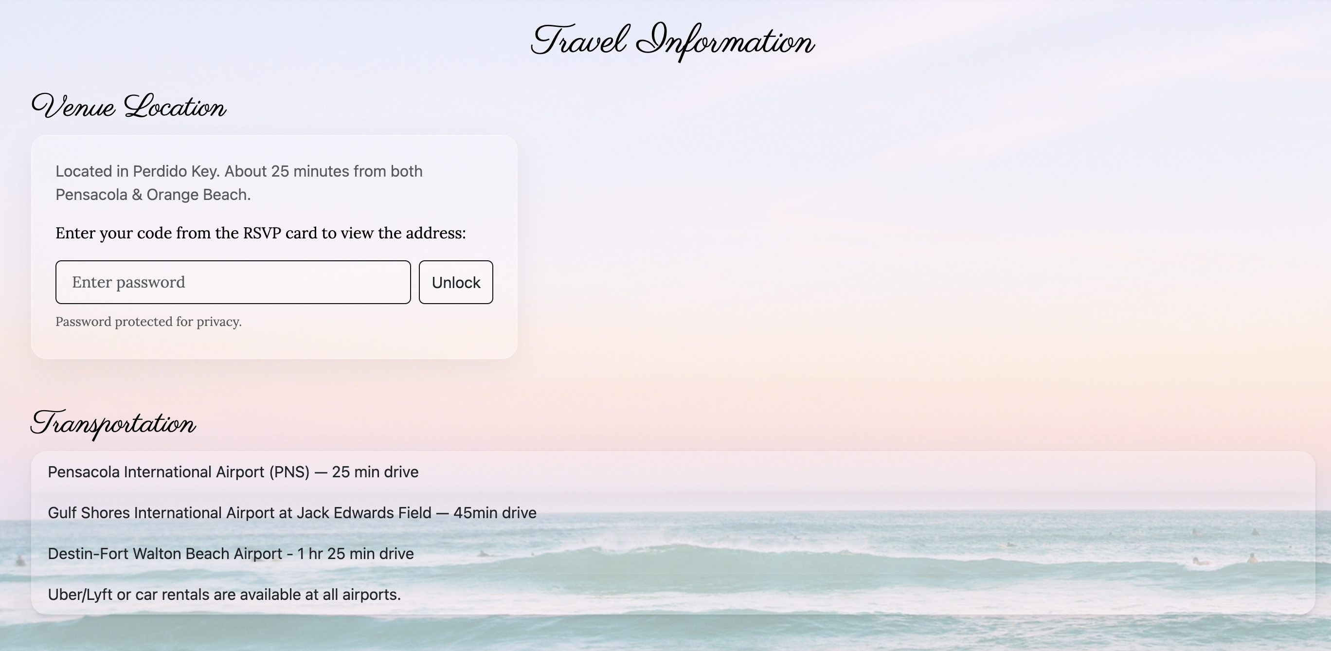 Travel Page