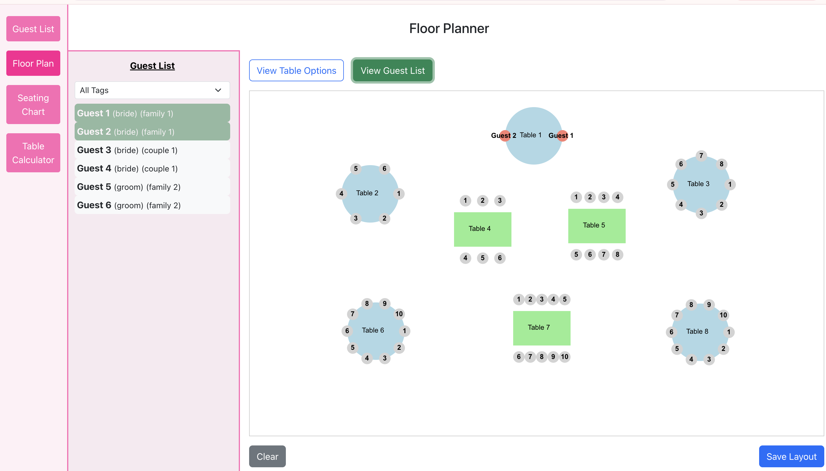 Wedding Planner Floor Planner 1