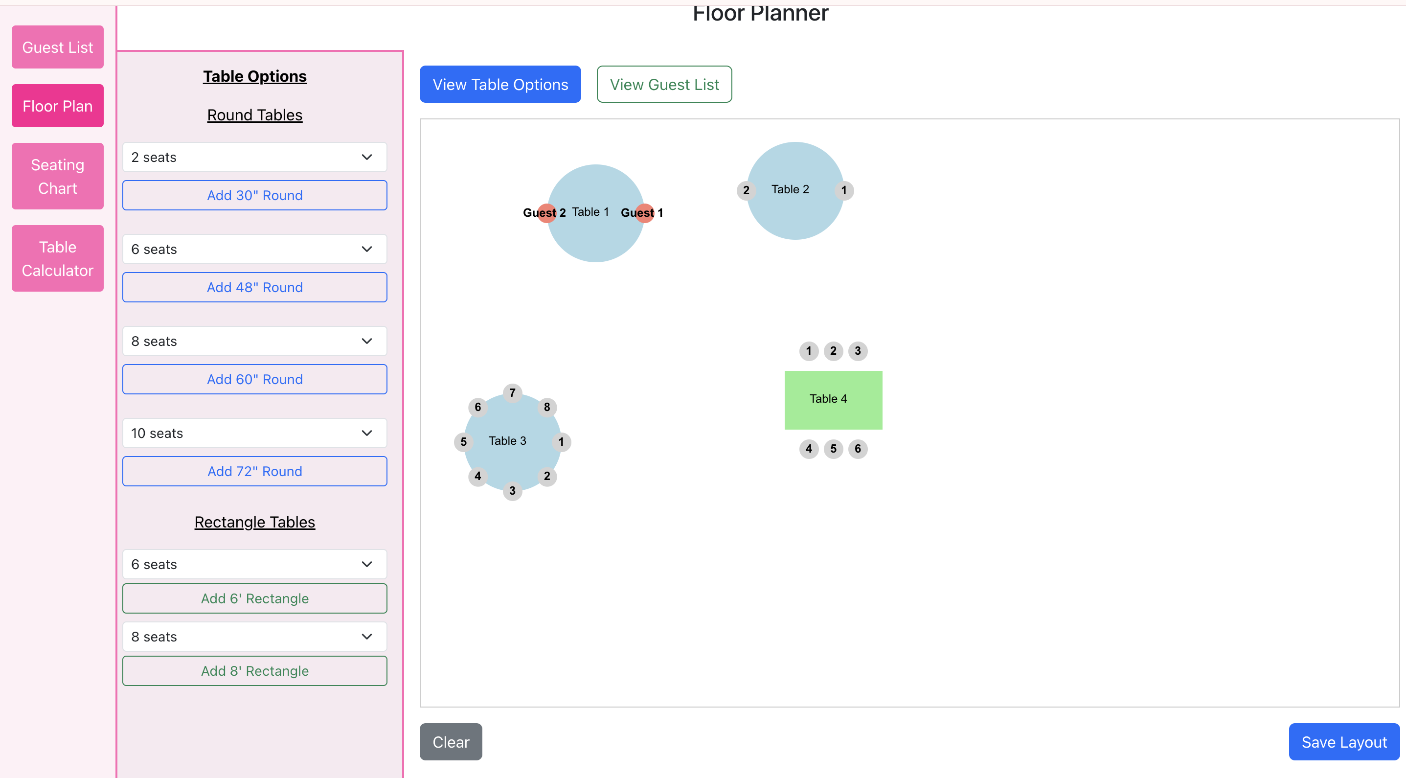 Wedding Planner Floor Planner 2